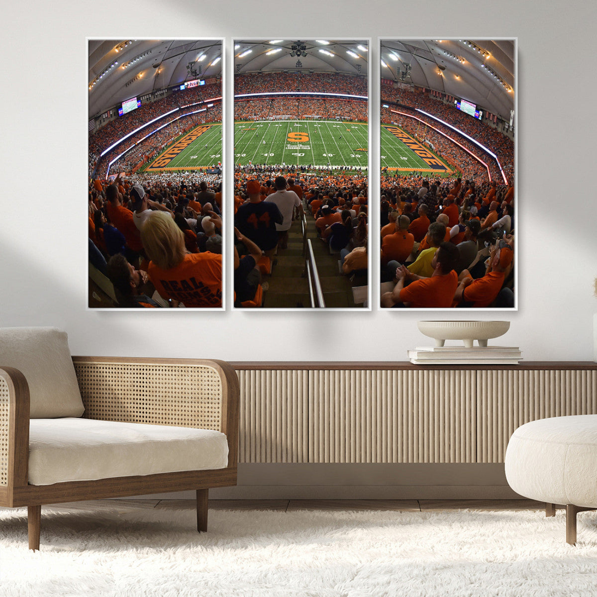 Syracuse University Orange Football Canvas Print, Football