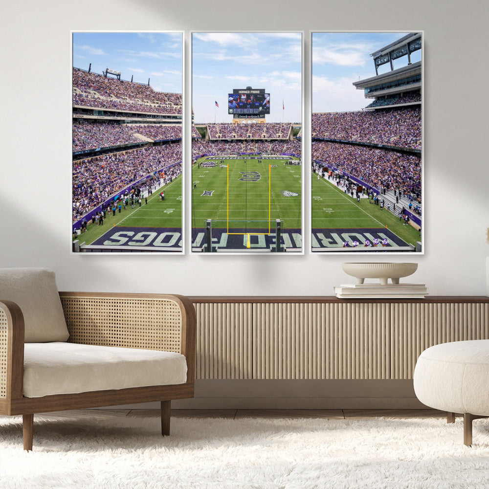 TCU Horned Frogs Football Team Print - Fort Worth Amon G.