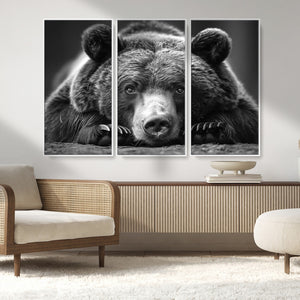 Resting Grizzly 399 Bear Canvas Print | Ready to Hang Wall