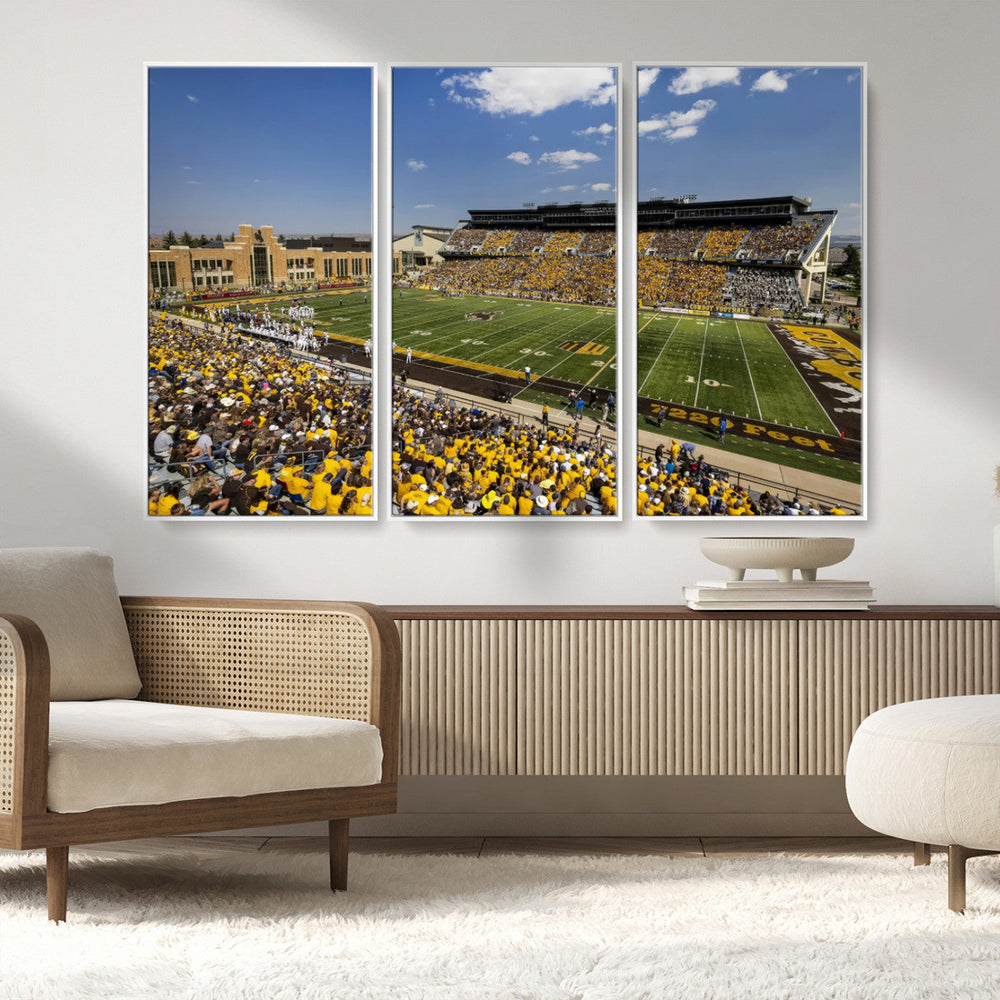 University of Wyoming Cowboys Football Team Print - Laramie