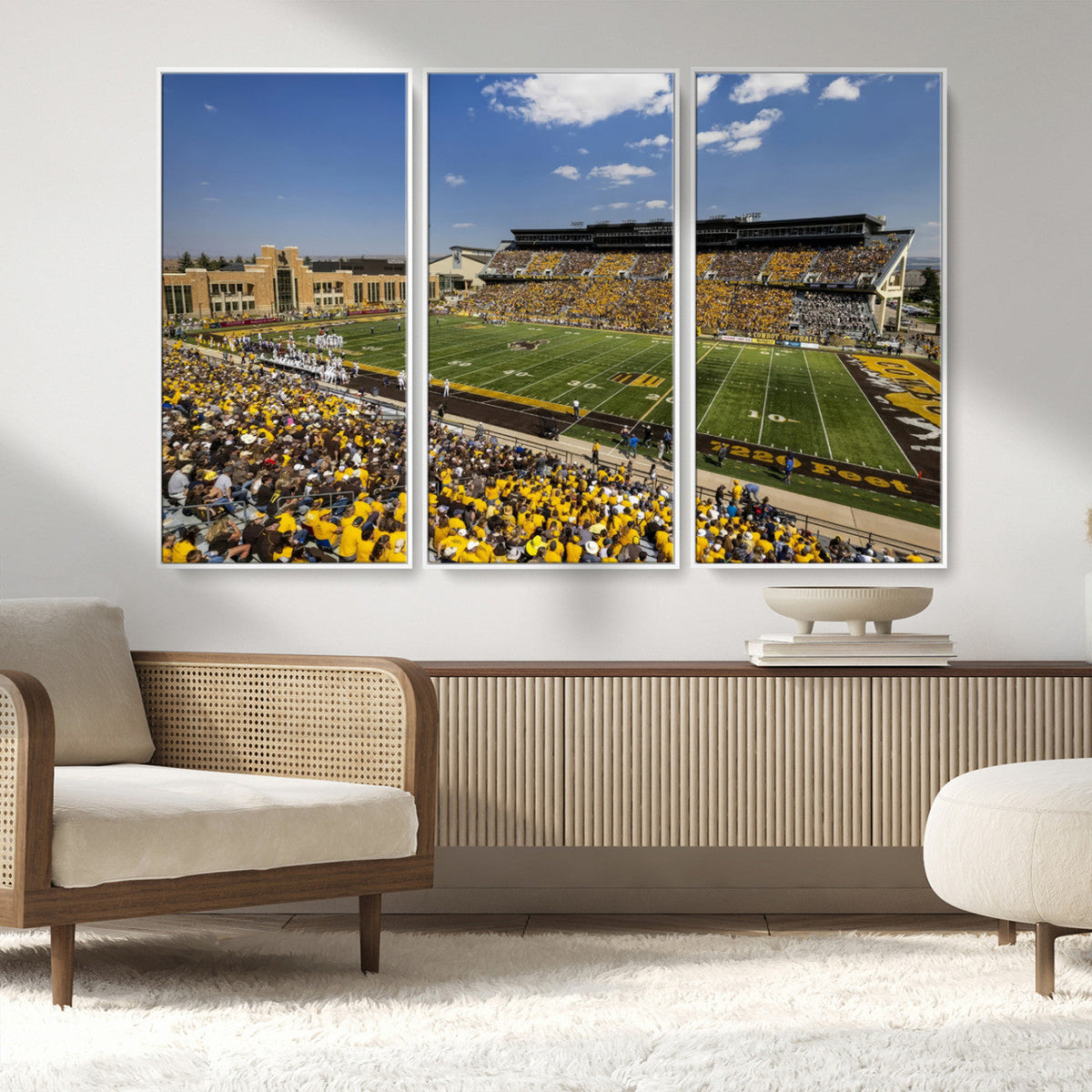 University of Wyoming Cowboys Football Team Print - Laramie