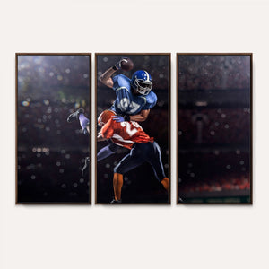 American Football Wall Art Canvas Print, Stadium Sport Wall