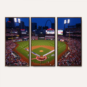 St. Louis Cardinals Baseball Team Print - Busch Stadium Wall