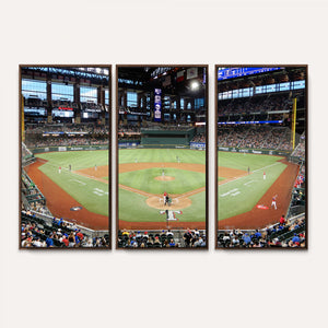 Texas Rangers Baseball Team Print - Arlington Globe Life