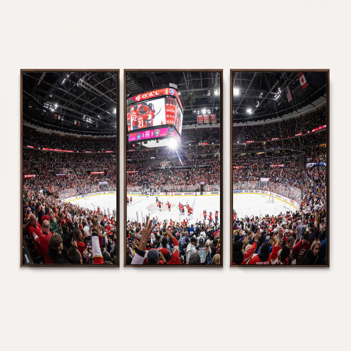 Amerant Bank Arena Wall Art Canvas Print - Basketball Arena