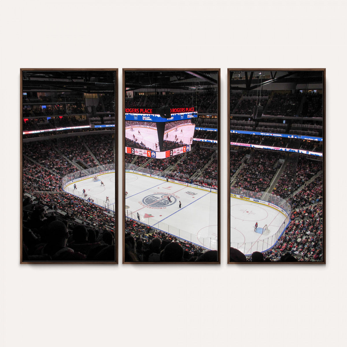 Rogers Place Edmonton Oilers Ice Hockey Stadium Wall Art,
