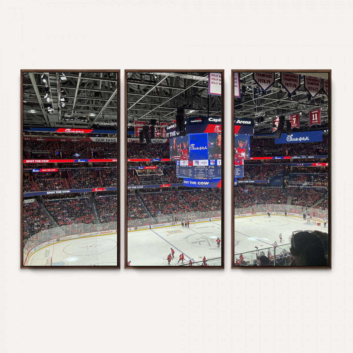 Washington Capitols New York Rangers Ice Hockey Game Stadium