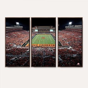 Oklahoma State Cowboys Canvas Print, Football Team Print -