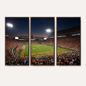Clemson University Tigers Art Print, Football Team Print -