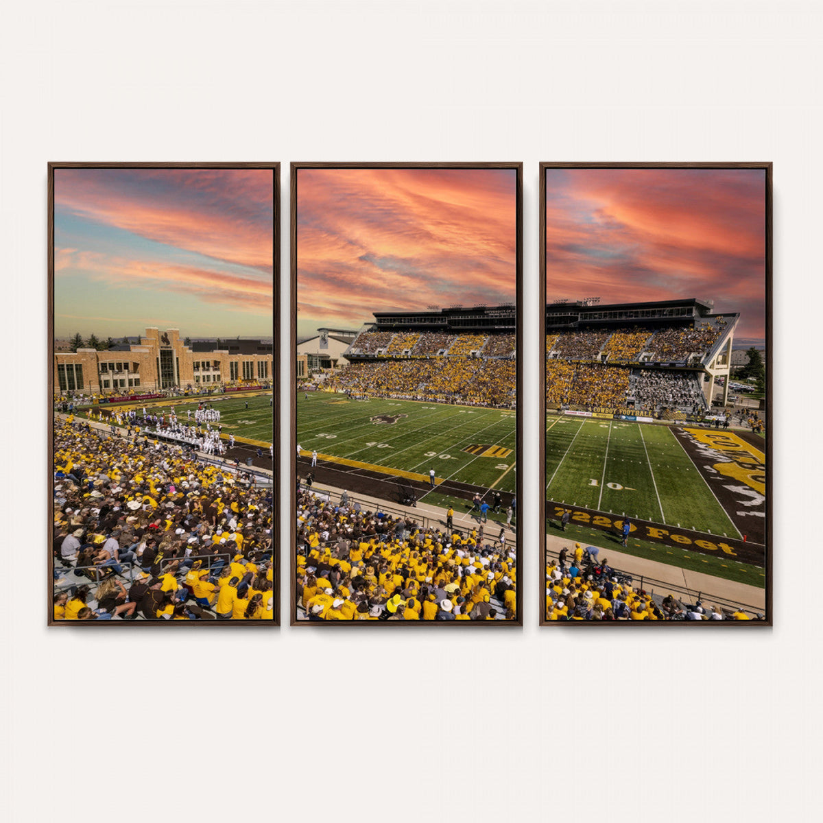 University of Wyoming Cowboys Football Team Print - Laramie