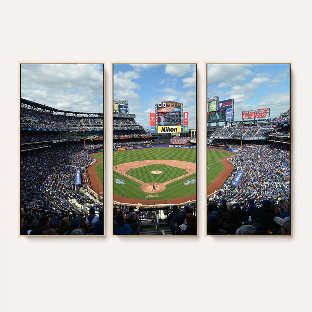 New York Mets Baseball Team Print - Citi Field Stadium Wall