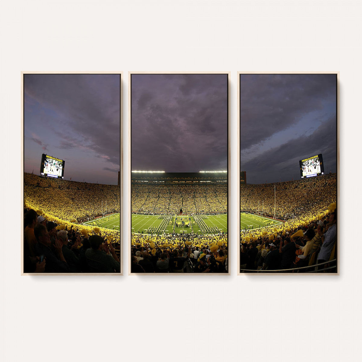 Michigan Wolverines Print - Michigan Stadium Wall Art Canvas