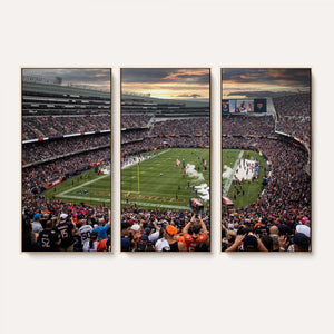 Chicago Bears Soldiers Field Wall Art Canvas Print – Framed