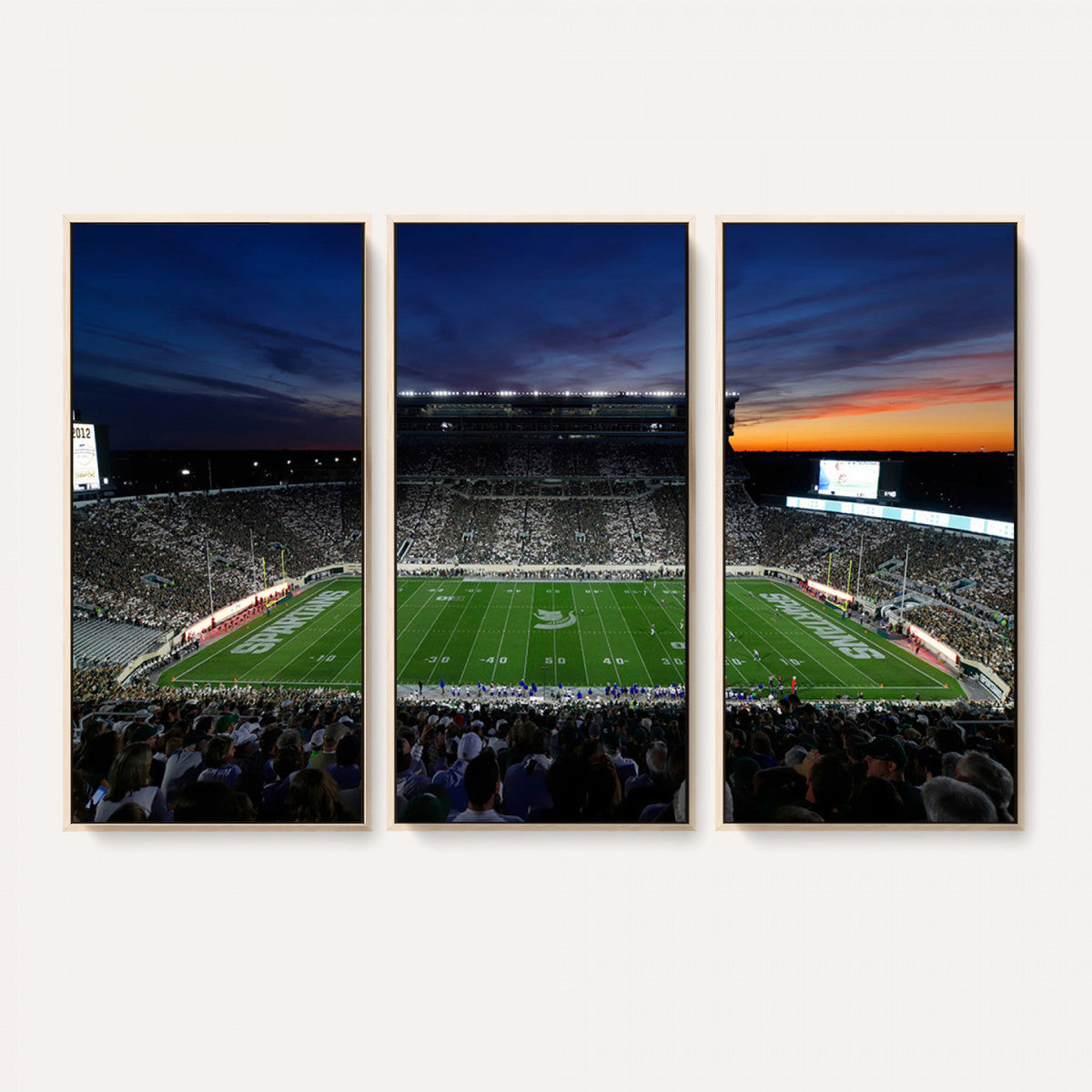 Michigan State Spartans Football Team Print - East Lansing