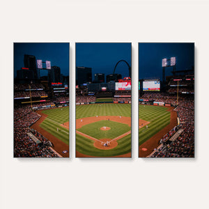 St. Louis Cardinals Baseball Team Print - Busch Stadium Wall