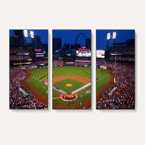St. Louis Cardinals Baseball Team Print - Busch Stadium Wall