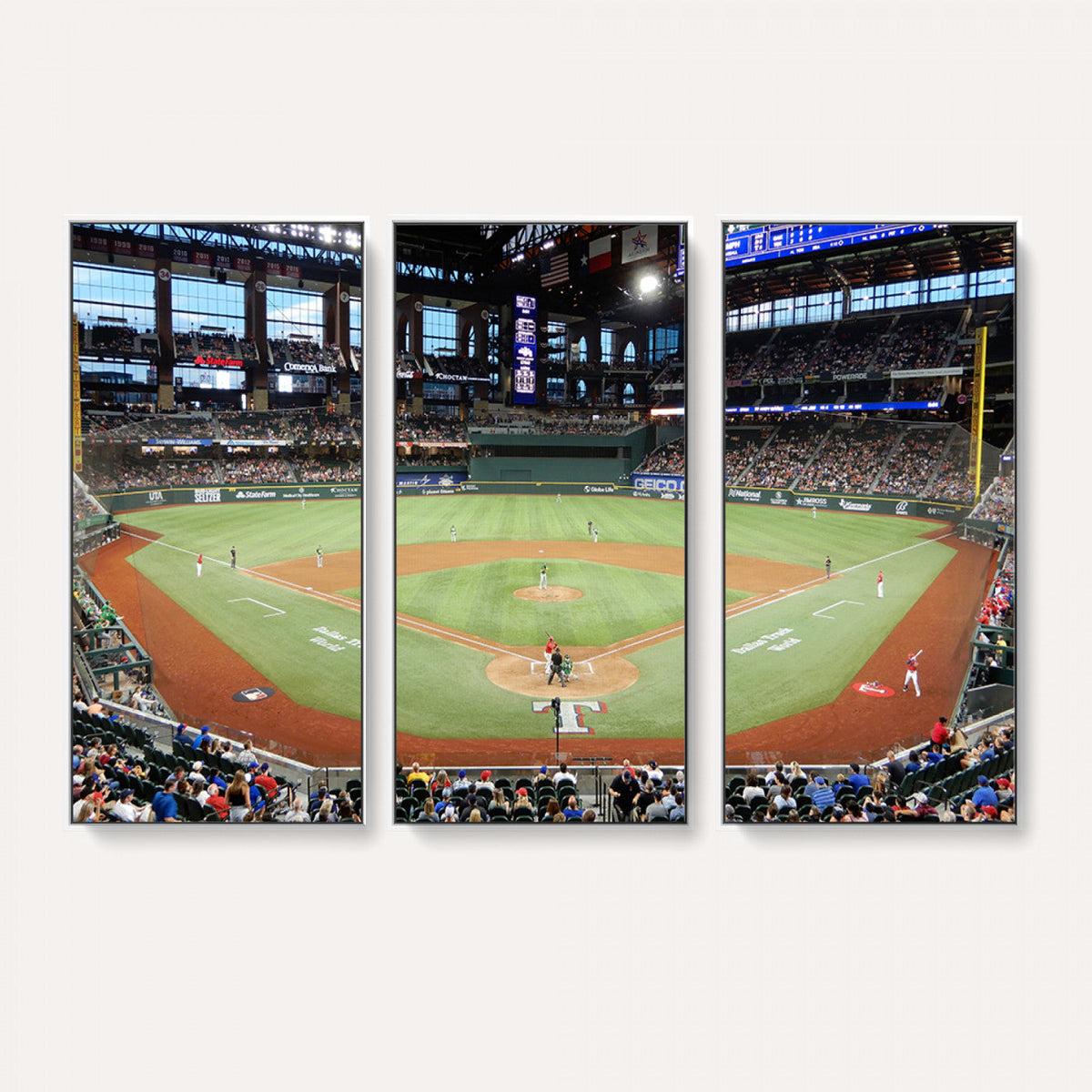Texas Rangers Baseball Team Print - Arlington Globe Life