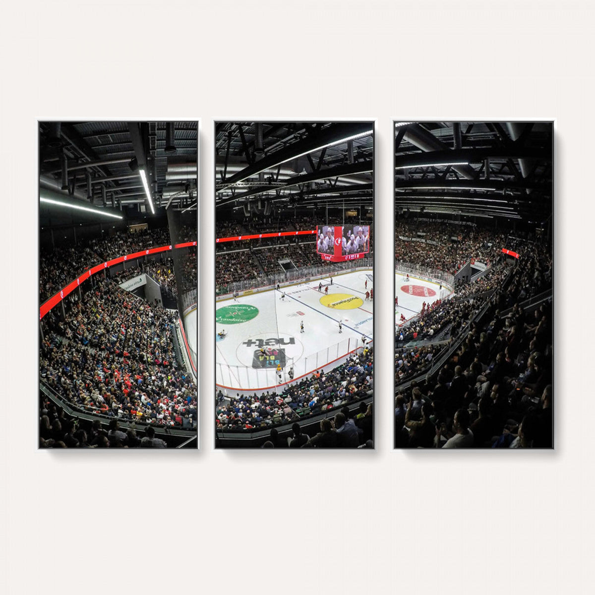 Vaudoise Lausanne Ice Hockey Arena Stadium Wall Art Canvas,