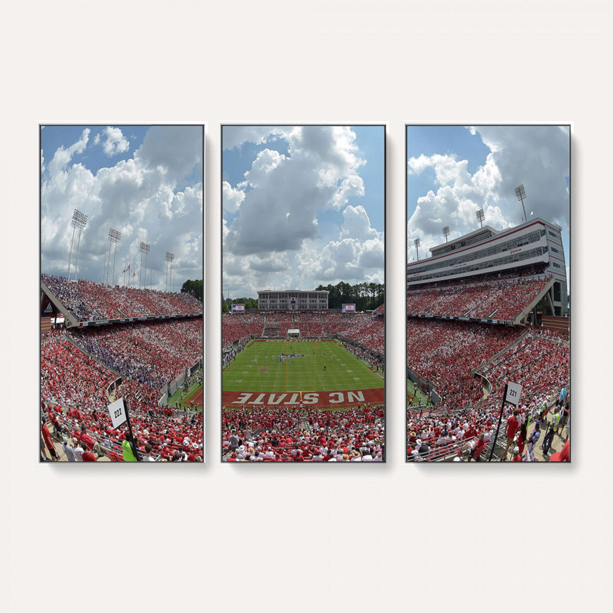 NC State Wolfpack Football Team Print Canvas- Raleigh