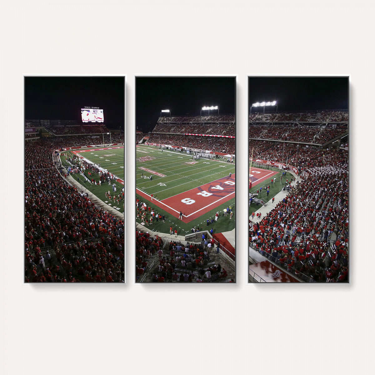 Houston Cougars Football Team Print - Houston TDECU Stadium