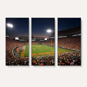 Clemson University Tigers Art Print, Football Team Print -