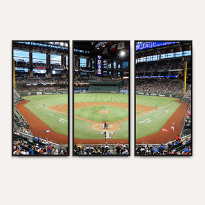 Texas Rangers Baseball Team Print - Arlington Globe Life