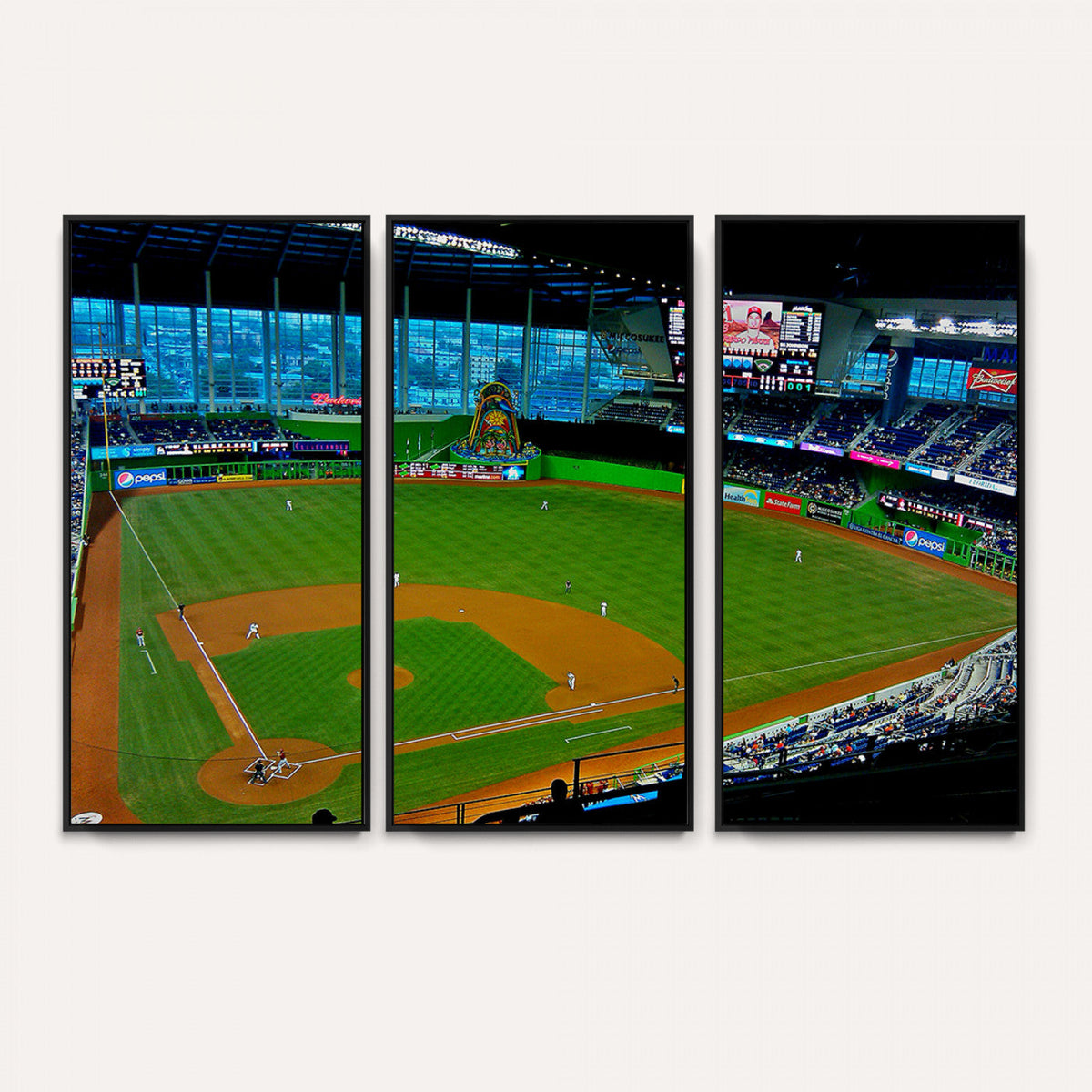 Miami Marlins Baseball Team Print - Miami LoanDepot Park