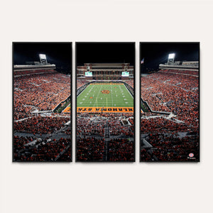 Oklahoma State Cowboys Canvas Print, Football Team Print -