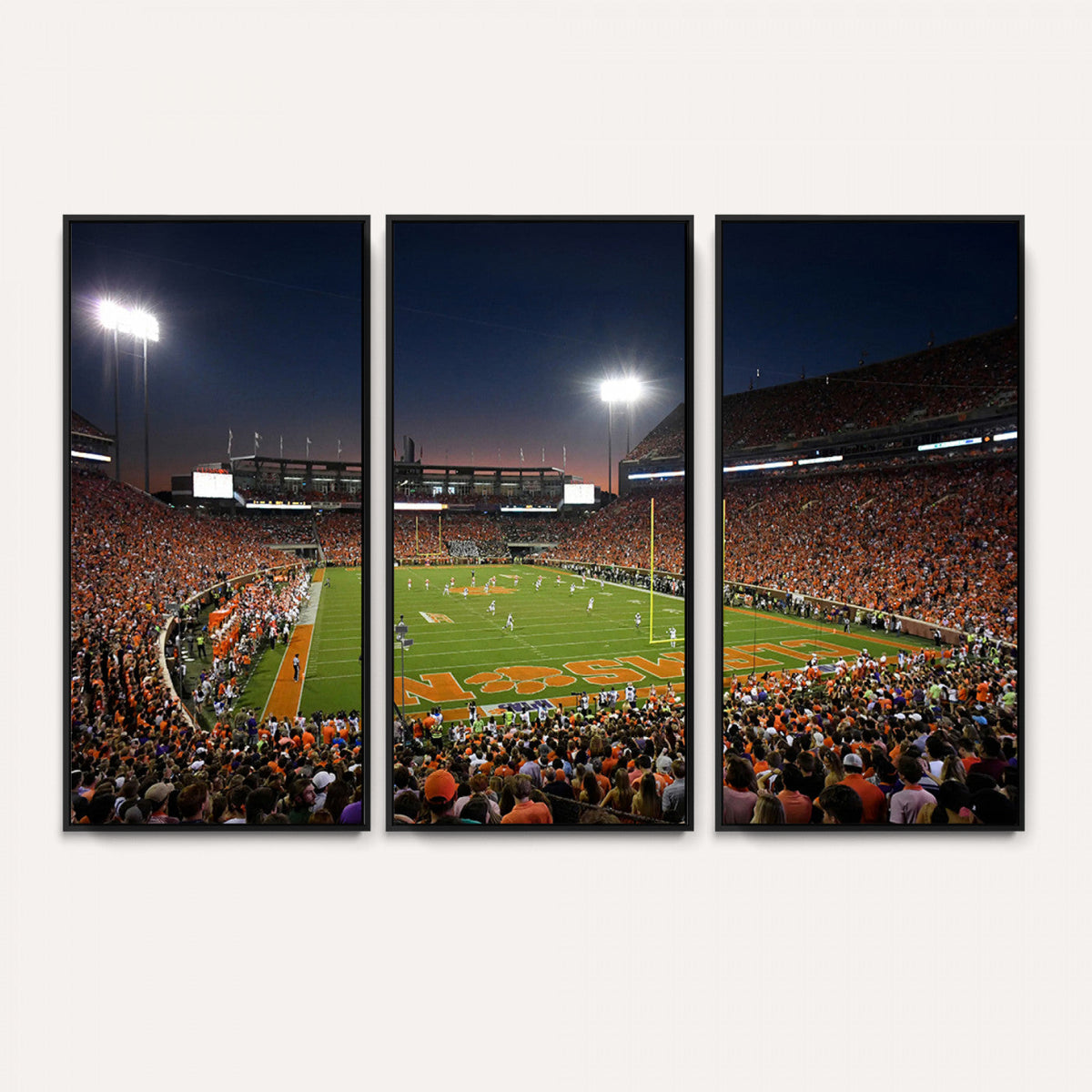 Clemson University Tigers Art Print, Football Team Print -