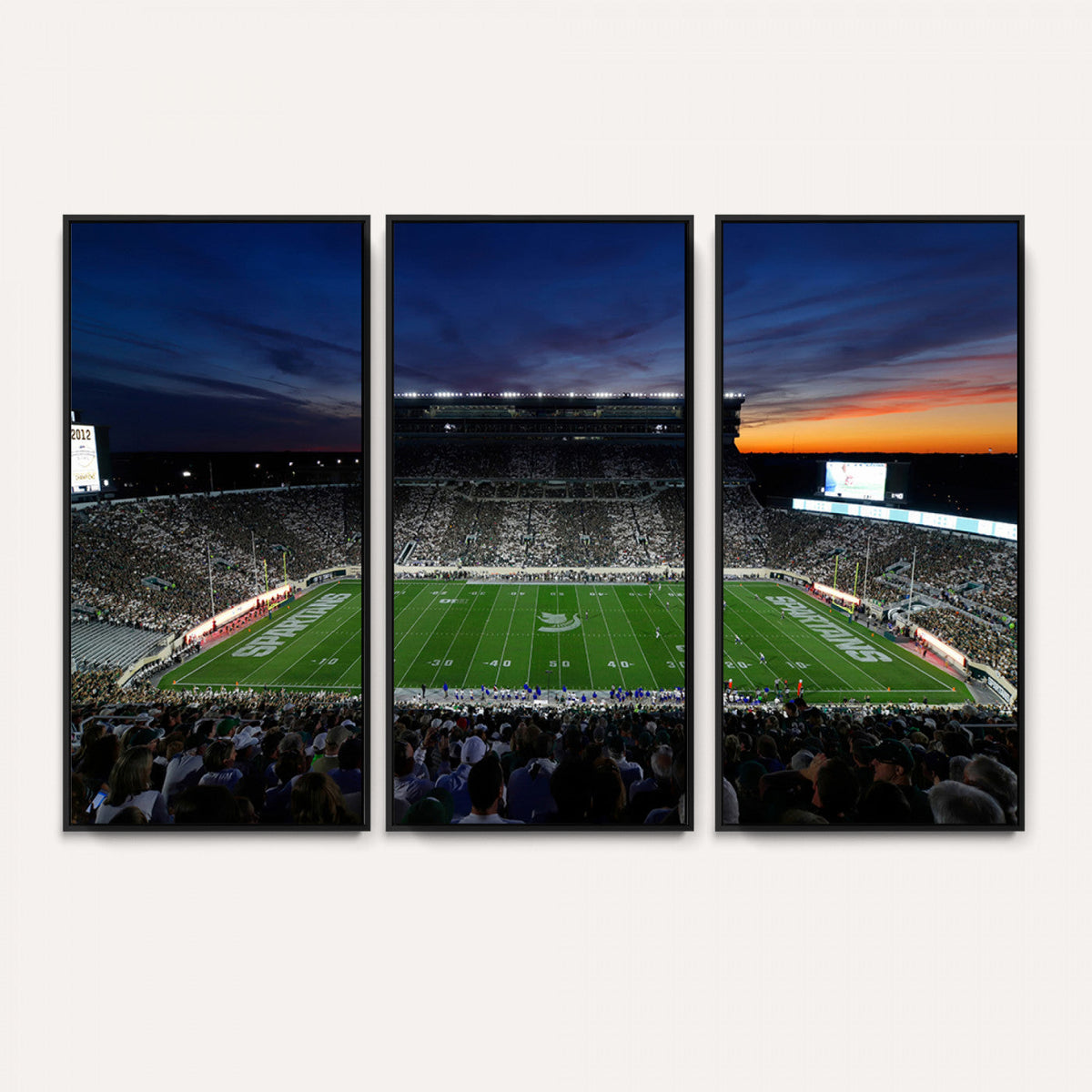 Michigan State Spartans Football Team Print - East Lansing