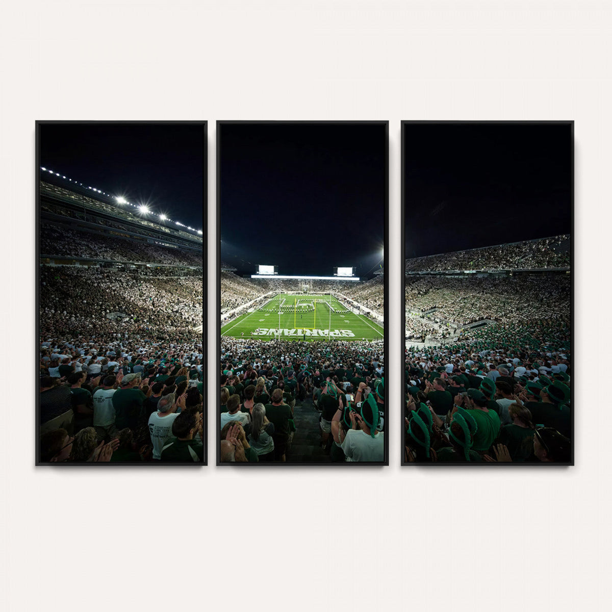 Framed Michigan State Spartans Football Team Print - East