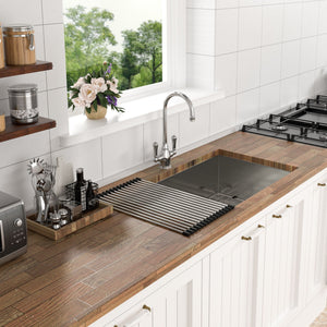 Modern Style Undermount Sink With Stainless Steel, Deep Single Bowl