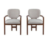 Upholstered Arm Dining Chairs (Set of 2)