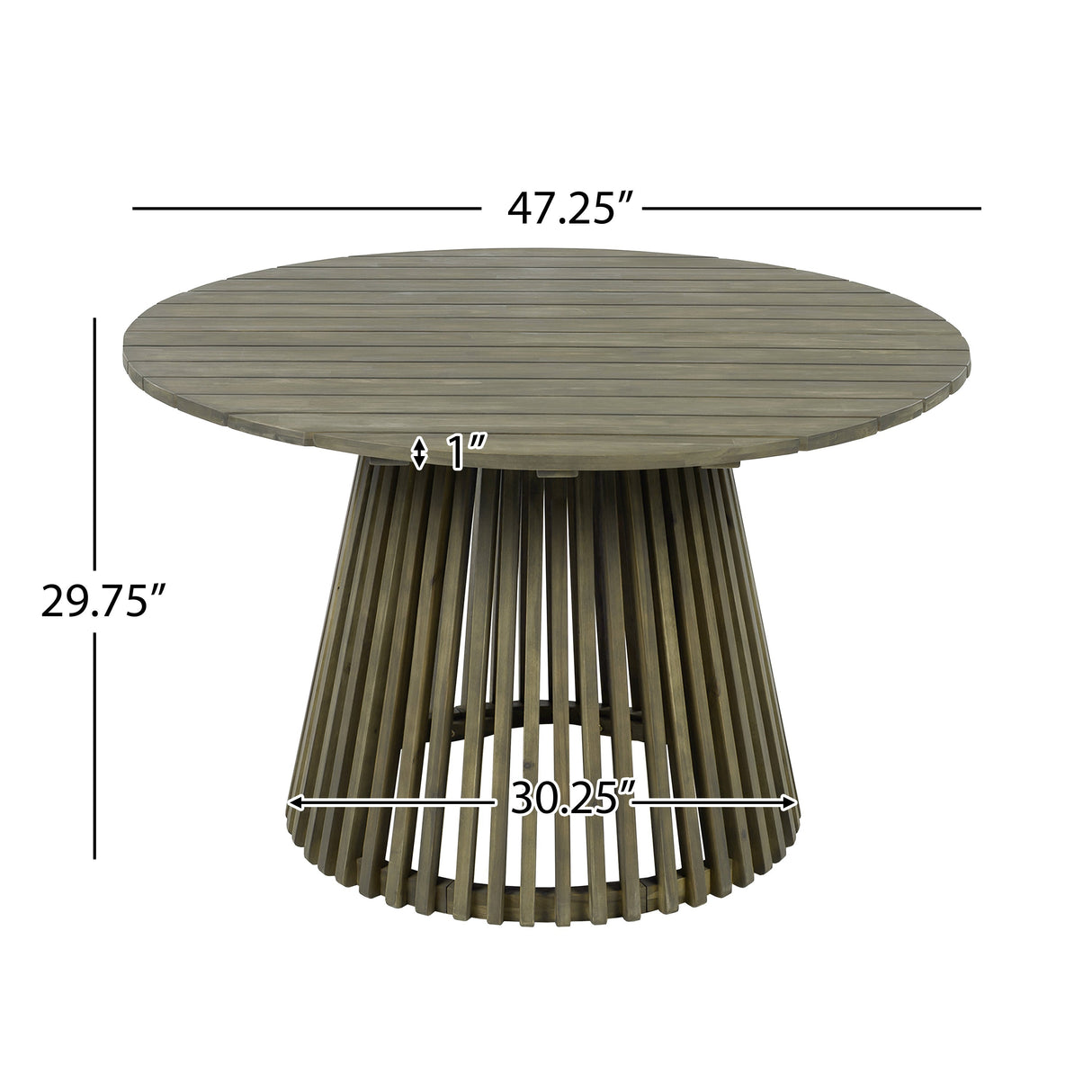 Patio Set Outdoor Acacia Wood Furniture Sets - Modern Club Chair Conversation Sets with Patio Dining Table