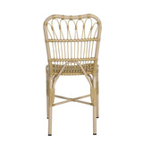 7-Piece Outdoor Dining Set for 6 with Acacia Wood Table & Rattan Chairs