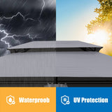 13x10 ft Outdoor Patio Gazebo Canopy Tent with Ventilated Double Roof and Side Wall