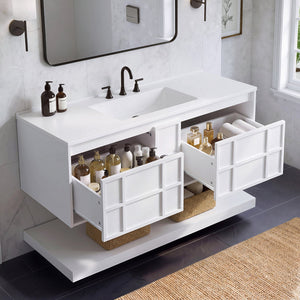 48 Inch Wall Mounted Bathroom Vanity Cabinet