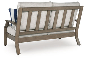 Rainier Ranch - Loveseat With Cushion - Brown / Beige