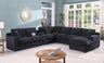 Celine - Fabric Corner Sectional Sofa With Right-Facing Chaise, Cupholders, And Charging Ports