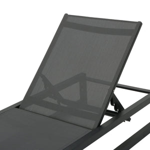 Chaise Lounge With 5 Reclining Positions, Outdoor Patio Lounge Chairs
