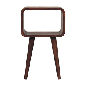 Minimalist Open Curved Nightstand