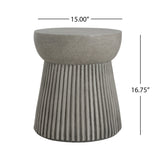 Outdoor Lightweight Concrete Side Table