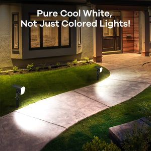 RGB Solar Spotlights Outdoor – Color Changing Waterproof Lights for Yard & Garden