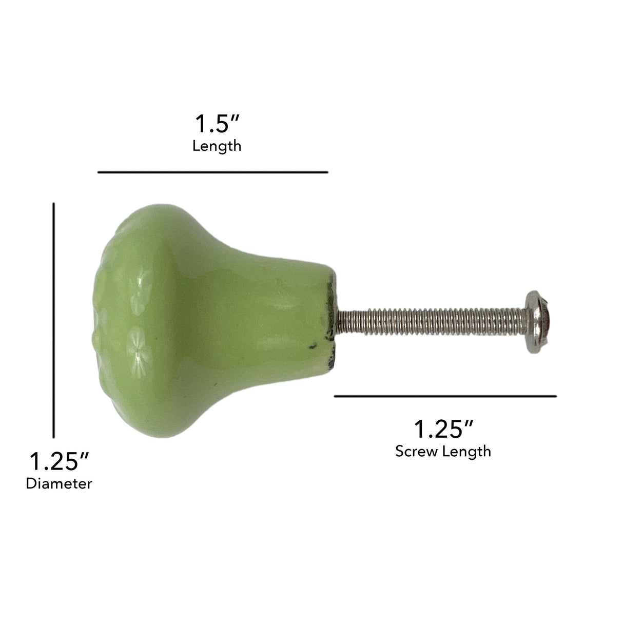 Ceramic embossed  cabinet knobs 6 pack knobs for cabinets and drawers, closet door knobs, drawer pulls and knobs with mounting screws