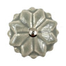 Ceramic per flrl scallop cabinet knobs 6 pack knobs for cabinets and drawers, closet door knobs, drawer pulls and knobs with mounting screws