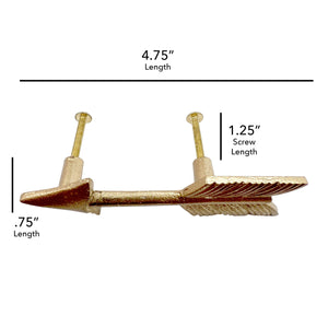 Arrow drawer pull brass set of 6, kitchen cabinet knobs dresser knobs drawer knobs handles