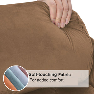 Lift Chair Recliner Power Remote Control Recliner Sofa Relax Soft Chair Anti - Skid Australia Cashmere Fabric Furniture Living Room - Brown