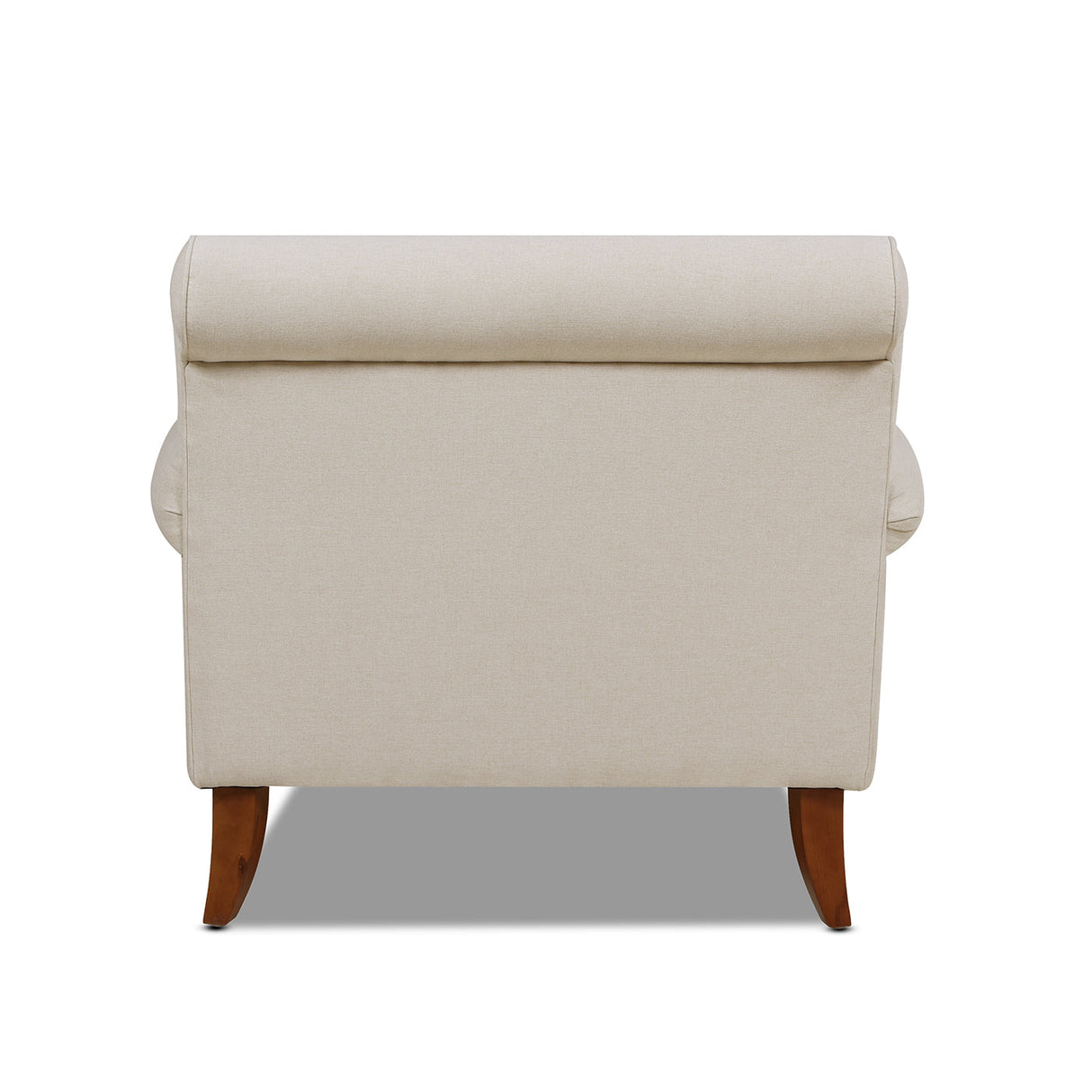 Cobaltex Upholstered Arm Chair with Metal Casters and Rolled Arms - Accent Chairs