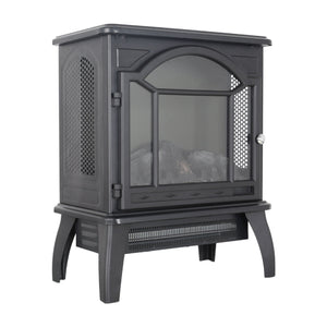 3D Flame Electric Infrared Quartz Fireplace Stove With Remote Control