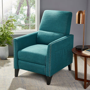 Kiersten - Contemporary Fabric Pushback Recliner